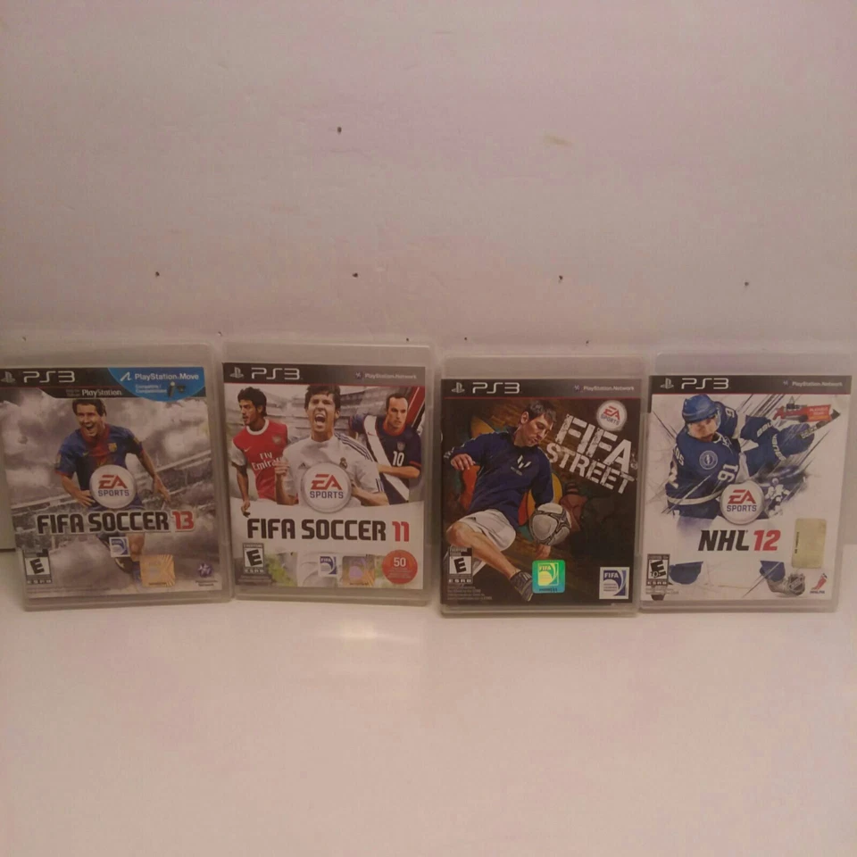 PS3 FIFA Soccer 11 and FIFA Soccer 13 FIFA Street NFL 12   Lot Of 4 - Image 1 of 4