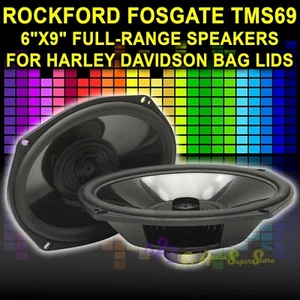 ROCKFORD FOSGATE TMS69 6"X9" MOTORCYCLE NEODYMIUM TWEETERS BAG LID SPEAKERS NEW - Picture 1 of 1