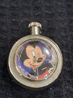VINTAGE MICKEY MOUSE WINKING POCKET WATCH Disney Collectible NEEDS NEW BATTERY