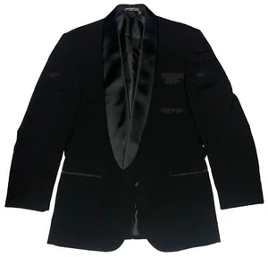 Chaqueta de Esmoquin Formal Negra Raffinati Para Hombre; Hecha en EE. UU.; Talla 41 L - Imagen 1 de 14