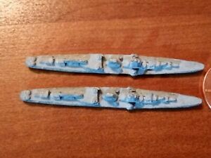 Davco WWII Micronaut 1/3000 Scale Japanese CL (2) Agano? Painted