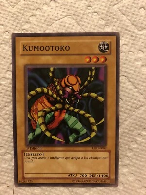 2002 Yu-Gi-Oh! Legend of Blue Eyes White Dragon Kumootoko #LDD-S082 1st Edition - Image 1 of 2