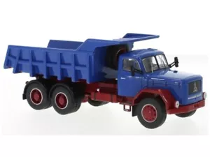 MAGIRUS-DEUTZ Jupiter 6x6 - Dumper - blu/rosso - IXO 1:43 - Foto 1 di 6