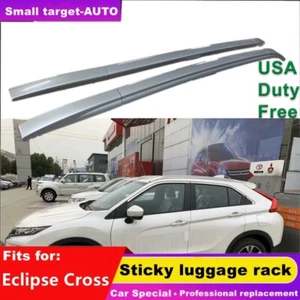 2Pcs ABS Roof Rail Rack Side Rail Bar Fit for Mitsubishi Eclipse Cross 2018-2024 - Picture 1 of 11