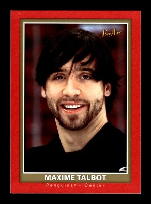 5-01-04 PWE . 2005-06 upper deck beehive #141 maxime talbot RED - Image 1 of 2