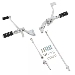 Forward Controls Complete Levers Linkages Fit For Harley Sportster 883 XL Custom - Picture 1 of 11