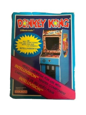 Intellivision Video Game Coleco Donkey Kong with (Box and Manual Vintage ) - Image 1 of 3