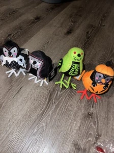 Target 2024 Hyde & EEK! Featherly Friends Halloween Bird SET OF 4 NEW tags - Picture 1 of 3