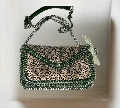 SONDRA ROBERTS Flap Cheetah Animal Print Bronze Shoulder bag Crossbody NWT - Image 1 of 4