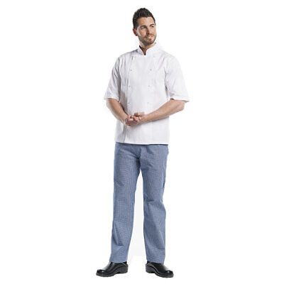 Chaud Devant Chef Jacket  Classic  Press Button Short Sleeve White XL 44 - 45.5  • 6.99£