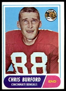 1968 Topps #43 Chris Burford Cincinnati Bengals - Picture 1 of 2