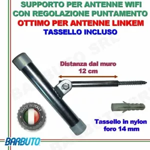 STAFFA ANTENNA WIFI CON REGOLAZIONE DEL PUNTAMENTO - LINKEM OUTDOOR -CPE UNIV - Foto 1 di 1