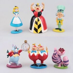Alice in wonderland Cake Topper Toys Figures Kids Birthday Cake Decoration