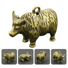 Pure Copper Ox Zodiac Keychain Pendant Animal Vintage Charm Housewarming Gift