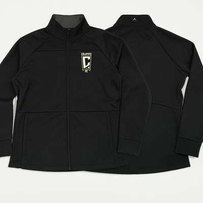 Columbus Crew Jacket Women’s Large Antigua MLS Full Zip Black 26.5x19 Soccer - Image 1 of 4