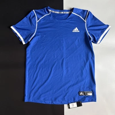 Camiseta masculina nova com etiquetas Adidas Finalizer lacrosse jersey azul/branco tamanho grande DY7406 - Imagem 1 de 4