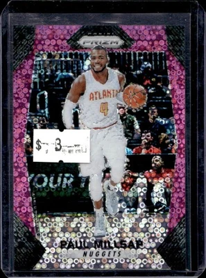 2017-18 Prizm Paul Millsap Prizm Fast Break 粉色 #19/50 金块 — 第 1/2 张图片