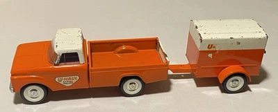 Vintage 1960s Nylint No. 4100F Ford Pickup Truck & U-Haul Trailer Pressed Steel - Image 1 of 4