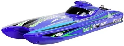 Amewi Blue Arrow Katamaran RC Motorboot Rennboot RtR 400mm 30km/h blau 1674328 - Bild 1 von 3