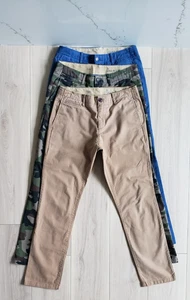 Gap Pants Lot of 3 Mens 30x30 Live-In Slim Green Camo Zephyr Blue Cream Caramel - Picture 1 of 14
