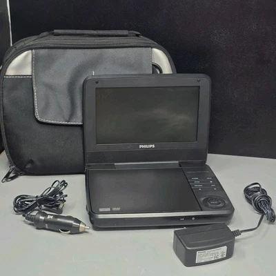 Philips PET741/37 Portable DVD Player with case and accessories Power Adaptors - Image 1 of 4