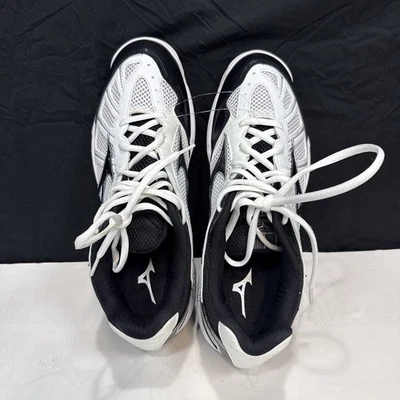 Mizuno Wave Hurricane Volleyball Shoes Black/Silver Sneakers WMN 11.5 - Image 1 of 4