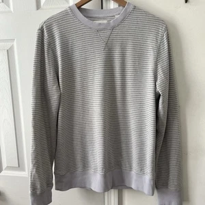 Billy Reid Men's Size M Striped Long Sleeve Pullover Knit Crew Neck Top - Picture 1 of 8