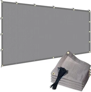 90% Gray Sun Shade Cloth for Garden, Breathable Sunshade Fabric with Grommets - Picture 1 of 7