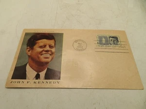 1964 First Day Issue In Memoriam JFK Boston MA Commemorative Envelope COLOR PIC - Picture 1 of 3
