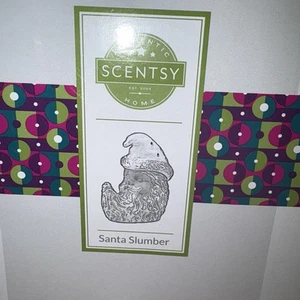 Scentsy Warmer SANTA SLUMBER White frosted Holiday Ceramic Open Box, New - Picture 1 of 7