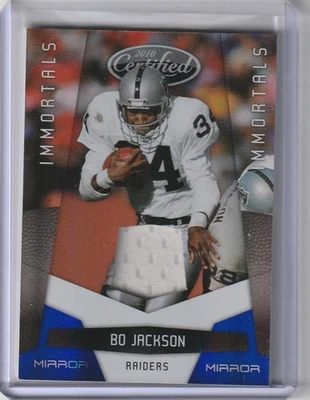 Camiseta deportiva usada en juegos Bo Jackson 2010 certificada con materiales azules espejo #167 #'d 34/50 Foto 1 de 2