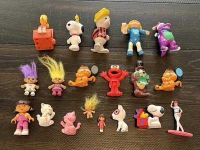 Vintage 80s Toys Figurines Lot Elmo Itzy Bitzy Pals Pets Snoopy Trolls Garfield - Image 1 of 4