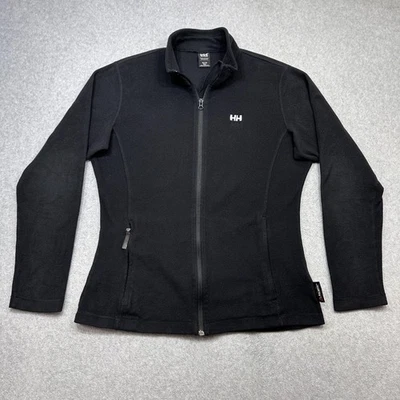 Chaqueta Helly Hansen Mujer XL Negra Polartec Polar Cremallera Completa Senderismo Capa Media Foto 1 de 4