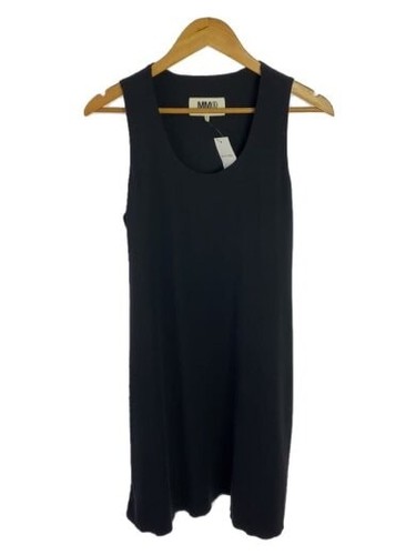 MAISON MARGIELA MM6 Abito senza maniche 42 Poliestere BLK Colore tinta unita S32CT0684