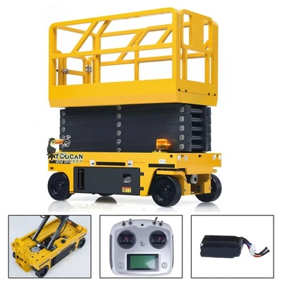 1/14 Metal RC Hydraulic Scissor Aerial Lift Platform Work Platform Light I6S - Image 1 of 4