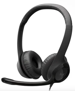 Best Gaming / Videoconference Headset Logitech H390 Noise Cancelling Mic USB-A - Picture 1 of 6