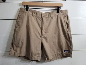 Pantaloncini Uomo Patagonia Cotone Biologico Chambray Beige Khakis Tg 34 - Foto 1 di 8