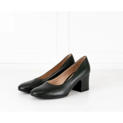 Zapatos de tacón alto Gianvito Rossi verde oscuro punta redonda Foto 1 de 4