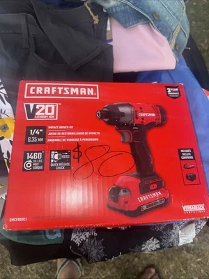 Craftsman CMCF800C1 20V Cordless 1/4 inch Impact Driver Kit - Image 1 of 3