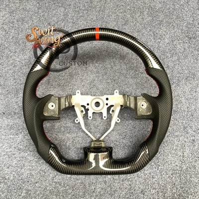 Volante de fibra de carbono real para SUBARU IMPREZA STI WRX 2008-2014 Foto 1 de 4