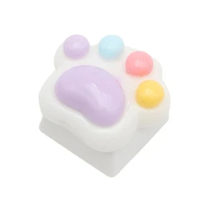 Colorful Cartoon Kitten Claw Keycap for Mechanical Keyboard Customization - Zdjęcie 1 z 8