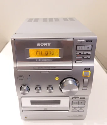 Sony CMT-CP100 Bookshelf Mini HiFi AM/FM Radio CD & Cassette Deck Tape Player - Image 1 of 4
