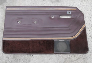86 - 91 Jeep Grand Wagoneer driver front door panel Burgundy 4T - Picture 1 of 5