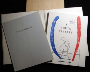 1984 PAUL ELUARD A TOUTE EPREUVE GRAVURES SUR BOIS JOAN MIRO WITH SLIPCASE  - Picture 1 of 9