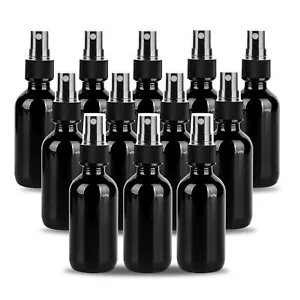6 Pack 2oz Glass Spray Bottles Fine Mist Sprayer for Essential Oils Liquid - Picture 1 of 9