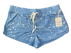NWT PJ Salvage Small Heather Blue FALLING STARS Pajama Lounge Shorts SOFT #PQ14