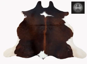 New Cow Hide Rugs Cowhide Skin Hairon Leather Carpet (100% Natural Cowhide Rug) - Picture 1 of 3