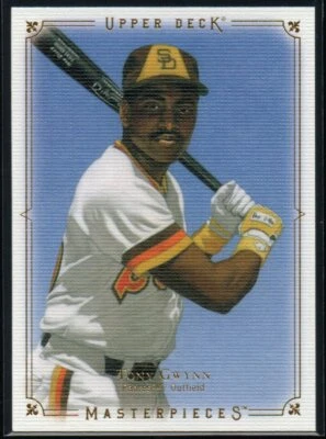 Tony Gwynn 2008 UD Masterpieces #75  San Diego Padres  Hall of Fame  #2 - Image 1 of 2