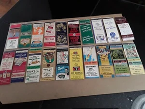 Matchbook Covers 20 Pc No Matchs Girlie London Cafe Motel Vintage Advertising - Picture 1 of 11