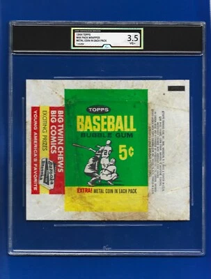 1964 Topps Baseball Wrapper iCert Graded 3.5 VG+ Bazooka - Image 1 of 2